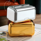 Maxbell ARC Corners Tissue Box Napkin Holder Multifunctional Container Golden