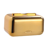 Maxbell ARC Corners Tissue Box Napkin Holder Multifunctional Container Golden