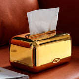 Maxbell ARC Corners Tissue Box Napkin Holder Multifunctional Container Golden