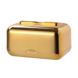 Maxbell ARC Corners Tissue Box Napkin Holder Multifunctional Container Golden