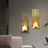 Maxbell Candle Sconce Centerpiece Candlestick Holder Party 5cmx8cmx16cm Round