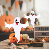 Maxbell Hanging Flags Decor Pendant Halloween Ghosts Windsocks for Outdoor Pathway