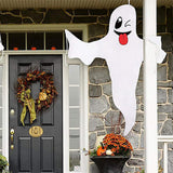 Maxbell Hanging Flags Decor Pendant Halloween Ghosts Windsocks for Outdoor Pathway