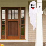 Maxbell Hanging Flags Decor Pendant Halloween Ghosts Windsocks for Outdoor Pathway