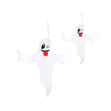 Maxbell Hanging Flags Decor Pendant Halloween Ghosts Windsocks for Outdoor Pathway