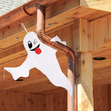 Maxbell Hanging Flags Decor Pendant Halloween Ghosts Windsocks for Outdoor Pathway