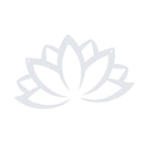Maxbell Lotus Wall Decoration Hollow Out Meditation Ornament for Porch Home Entrance Silver