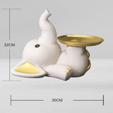 Maxbell Storage Tray Multifunctional Animal Statue for Shop Apartment