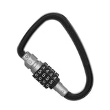 Maxbell Motorcycle Helmet Lock Buckle Carabiner 4 Digit for Jacket Bag Scooter gray