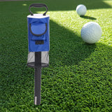 Maxbell Portable Golf Ball Retriever Zipper Pick up Removable Tube bag Blue