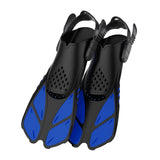 Maxbell 2Pcs Professional Swimming Flippers Swim for Snorkeling Adults M Size Blue