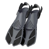 Maxbell 2Pcs Professional Swimming Flippers Swim for Snorkeling Adults M Size Black