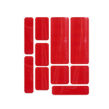 Maxbell Safety Reflective Stickers Adhesive Tape for Bicycle Hard Surfaces Red