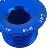 Maxbell Bike Crankset Screw MTB Mountain Road Bicycle Crank Arm Bolts Blue