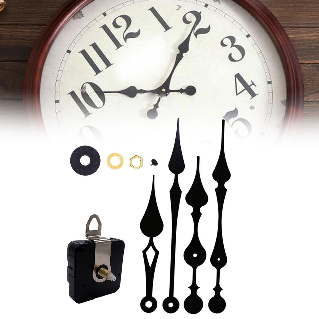 Maxbell Quartz Clock Movement Kit Accessories for Handicraft Clock Metal  Wall Clock 4pcs