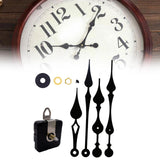 Maxbell Quartz Clock Movement Kit Accessories for Handicraft Clock Metal Wall Clock 4pcs