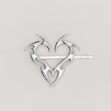 Maxbell Heart Shaped Hair Clip Barrette Hairpins Geometric for Women and Girls