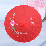 Maxbell Parasol Exquisite Decoration Durable for Painting Dancing Props Halloween Red
