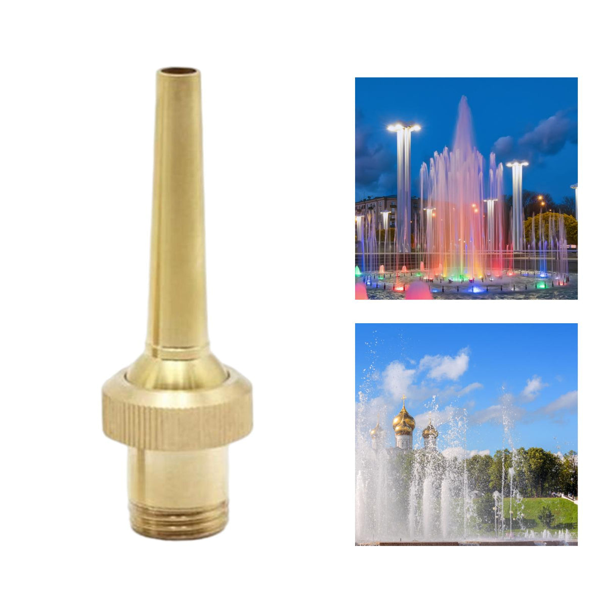 Maxbell Brass Pond Fountain Sprinkler Head Park Landscape Sprinkler 25mm
