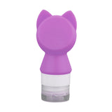 Maxbell Travel Bottles Silicone Empty Portable Toiletry Bottle for Sunblock Shampoo Purple