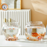Maxbell Fishes Tank Aquatic Aquarium Home Decorative Fish Bowls Table  11.5cmx13cm