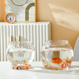 Maxbell Fishes Tank Aquatic Aquarium Home Decorative Fish Bowls Table  11.5cmx13cm