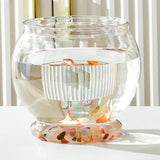 Maxbell Fishes Tank Aquatic Aquarium Home Decorative Fish Bowls Table  11.5cmx13cm