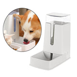 Maxbell Pet Automatic Feeder Cat Dispenser Container for Cat Water Feeder White