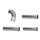 Maxbell Portable Stove Tube Flue Chimney Exhaust Tube for Camping Log Burning Stove Elbow 13cmx6.1cm