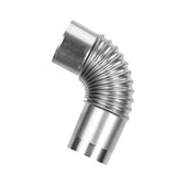 Maxbell Portable Stove Tube Flue Chimney Exhaust Tube for Camping Log Burning Stove Elbow 13cmx6.1cm