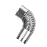 Maxbell Portable Stove Tube Flue Chimney Exhaust Tube for Camping Log Burning Stove Elbow 13cmx6.1cm
