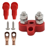 Maxbell power Distribution Terminal Block Kits 48V for Truck Car RV Red double