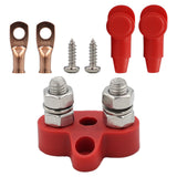 Maxbell power Distribution Terminal Block Kits 48V for Truck Car RV Red double