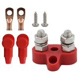Maxbell power Distribution Terminal Block Kits 48V for Truck Car RV Red double