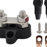 Maxbell power Distribution Terminal Block Kits 48V for Truck Car RV Black with Gasket