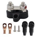 Maxbell power Distribution Terminal Block Kits 48V for Truck Car RV Black with Gasket