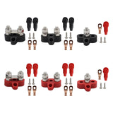Maxbell power Distribution Terminal Block Kits 48V for Truck Car RV Red Single Stud