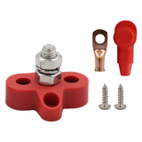 Maxbell power Distribution Terminal Block Kits 48V for Truck Car RV Red Single Stud