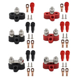 Maxbell power Distribution Terminal Block Kits 48V for Truck Car RV Red Single Stud