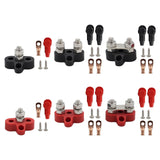Maxbell power Distribution Terminal Block Kits 48V for Truck Car RV Red Single Stud