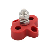 Maxbell power Distribution Terminal Block Kits 48V for Truck Car RV Red Single Stud