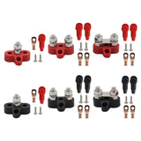 Maxbell power Distribution Terminal Block Kits 48V for Truck Car RV Red Single Stud