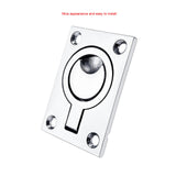 Maxbell Flush Pull Ring Handles Boat Ring Pulls Square for Boat Deck Hatch