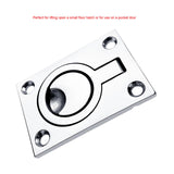 Maxbell Flush Pull Ring Handles Boat Ring Pulls Square for Boat Deck Hatch