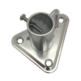 Maxbell Boat Cleat Stanchion Socket 316 Stainless Steel 90 Degree for Fishing Boat