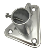 Maxbell Boat Cleat Stanchion Socket 316 Stainless Steel 90 Degree for Fishing Boat