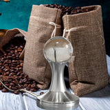 Maxbell Professional Coffee Tamper Espresso Hammer for Restaurant 58mm Silver