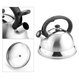 Maxbell Stove Top Whistling Kettle Anti Scald Handle Tea Pot for Kitchen Gas Stoves Silver