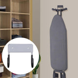 Maxbell Ironing Hanger Hooks Organizer wall for mounting Removable Storage   grey