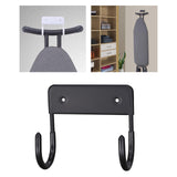 Maxbell Ironing Hanger Hooks Organizer wall for mounting Removable Storage  black